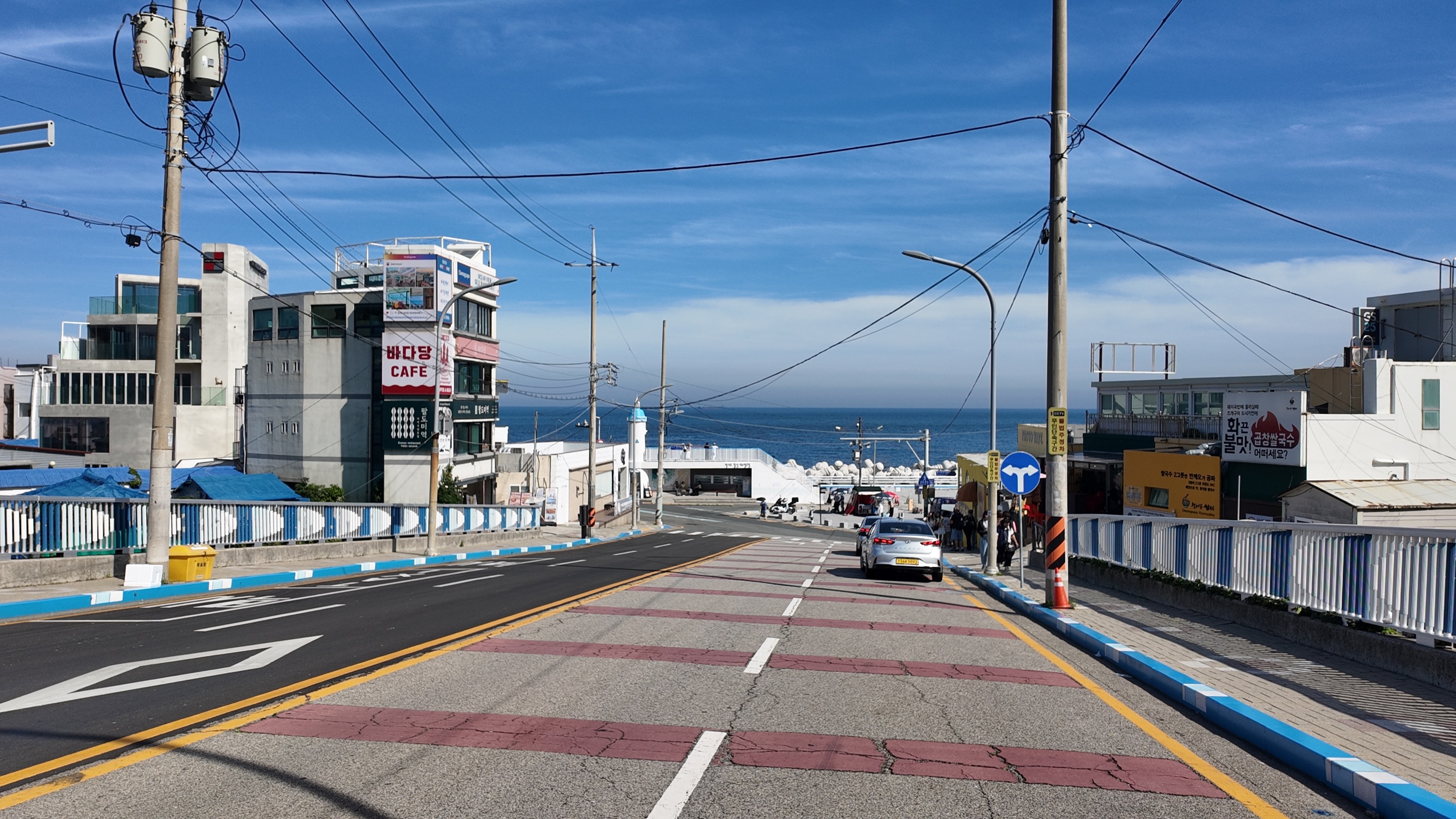 通向大海的釜山街道